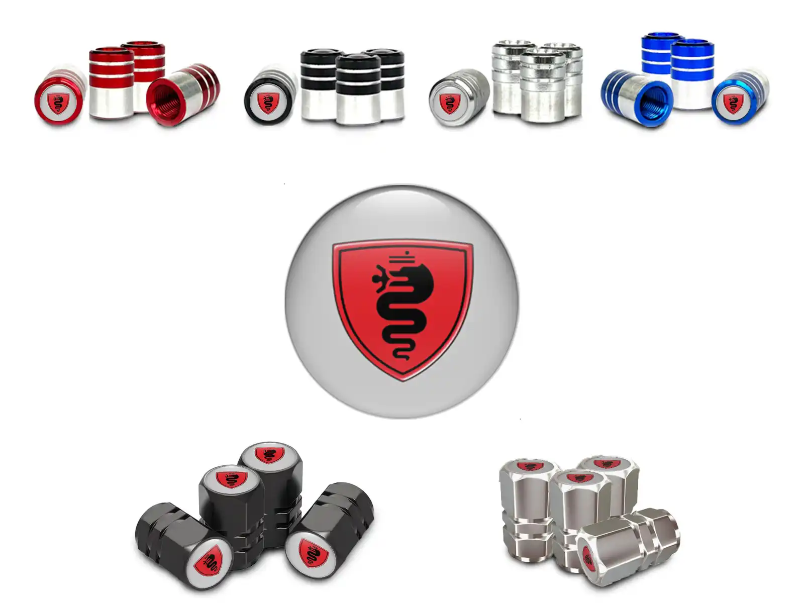 Alfa Romeo Tapones Llantas SUV Universal Edición